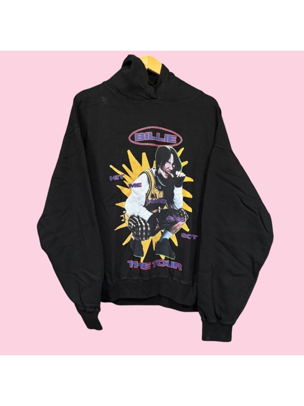 Billie Eilish Hit Me Hard and Soft The Tour Oversized Hoodie XL